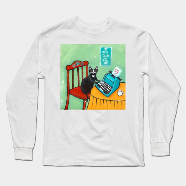 Love Letters From The Cat Long Sleeve T-Shirt by KilkennyCat Art